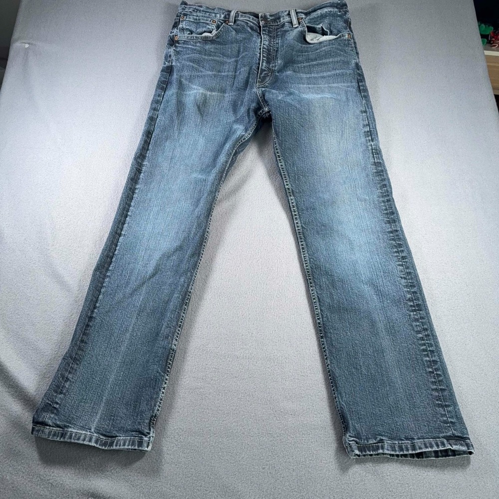 Levi's 505 Jeans Men's 36x32 (36x31 Measured) Regular Fit Straight Leg Dark Wash